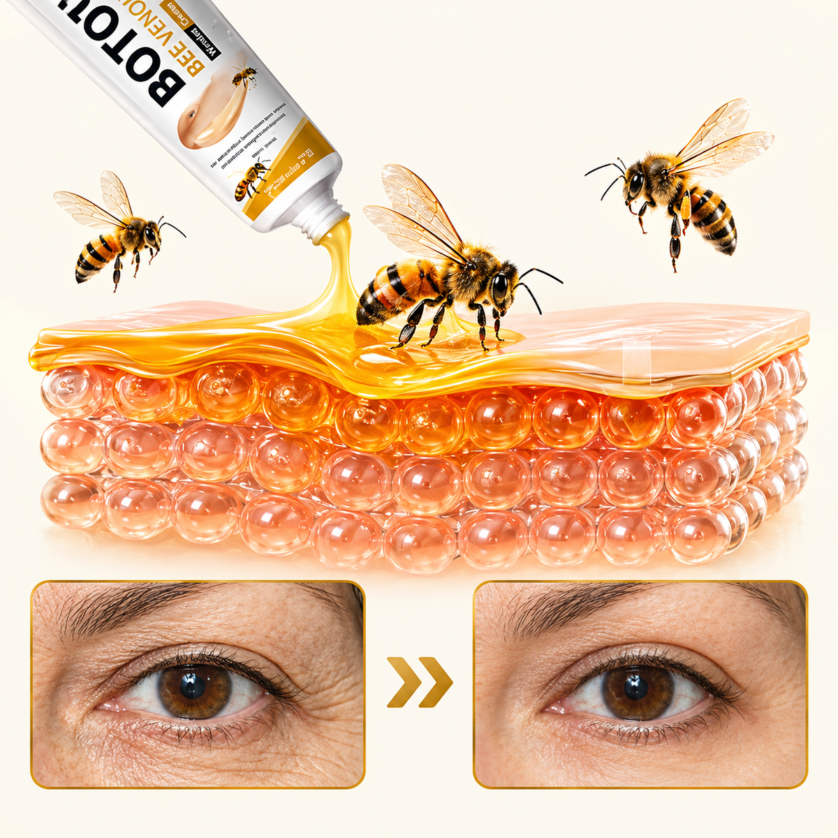 OUHOE Bee Venom Wrinkle Cream 20g – Anti-Aging Face Cream for Fine Lines & Wrinkles
