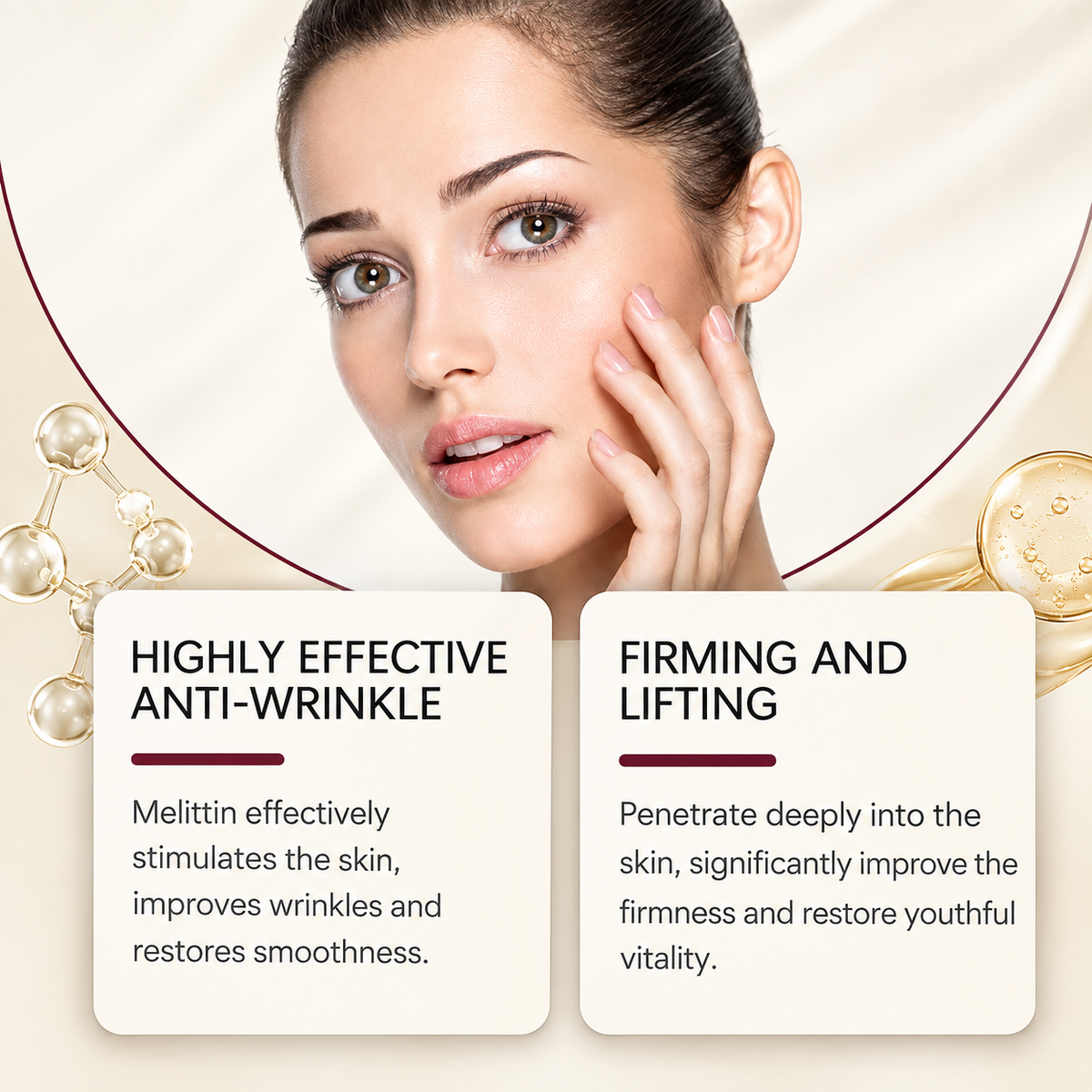OUHOE Bee Venom Wrinkle Cream 20g – Anti-Aging Face Cream for Fine Lines & Wrinkles