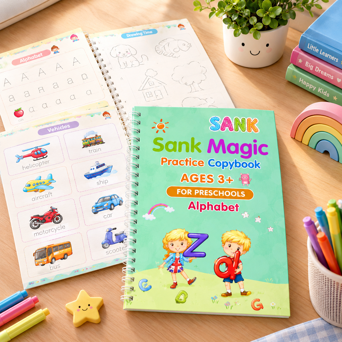 Preschool Essential Book For Kids |Reusable Handwriting Practice Book
