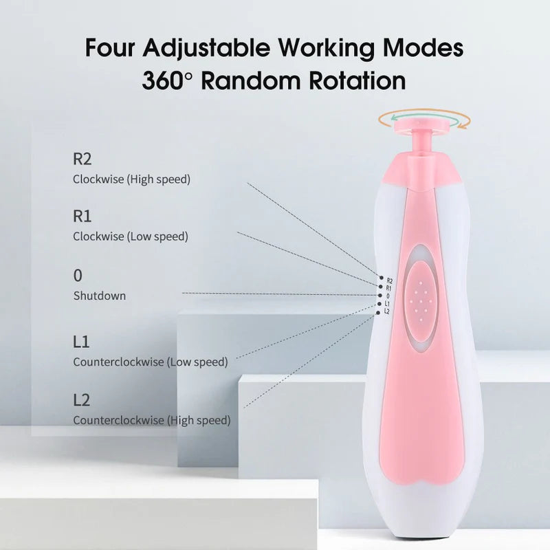 Baby Electric Nail Trimmer - All in one Nail Care Kit