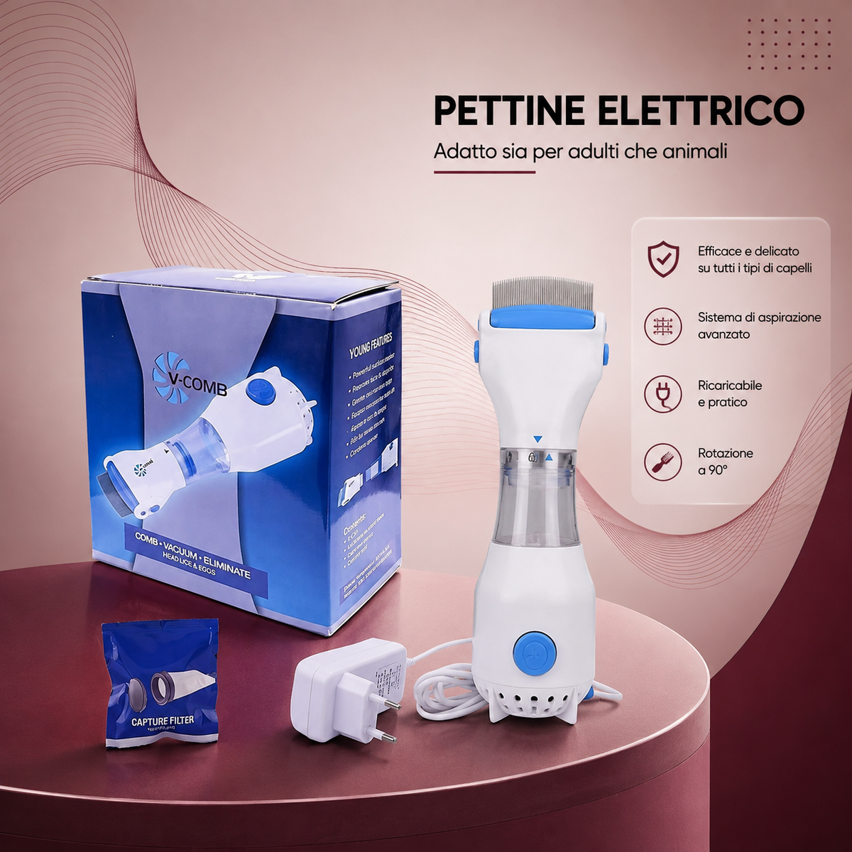 Electric Lice Removal Comb