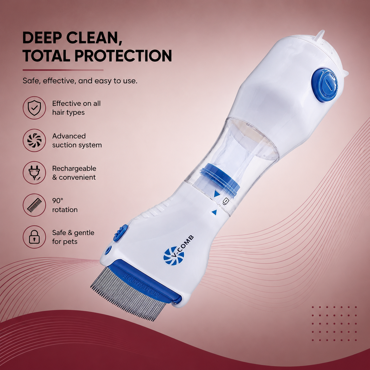 Electric Lice Removal Comb