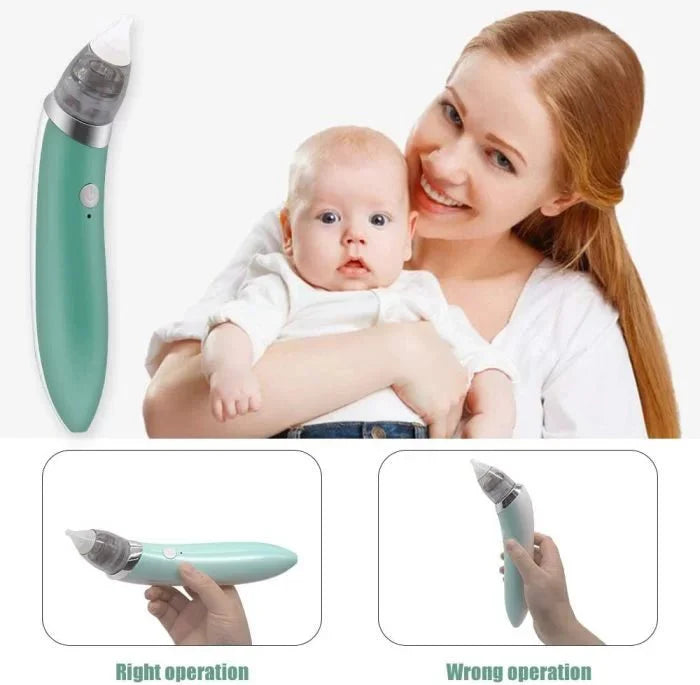 Electric Baby Nasal Aspirator – Safe Nose Cleaner