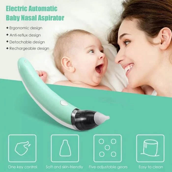 Electric Baby Nasal Aspirator – Safe Nose Cleaner